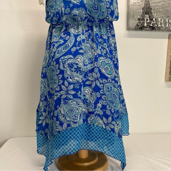 Speechless | Blue Sun Dress size 16 paisley print - Picture 6 of 13